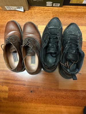 6 Piece Lot of Men's Shoes + Shoeshine Kit (B1)