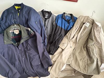 5 Piece Lot Men's Jackets/Coats L & XL (HC)