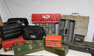 Assortment of Tool Boxes & Bags (SB-JS)