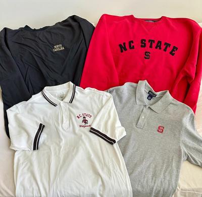 NC State Game Day Attire! 4 Mens Wolfpack Shirts XL/2XL (B1)