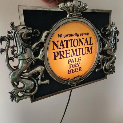 National Premium Beer Vintage Bar Light Sign