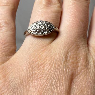 10K White Gold & Yellow Gold Rings (K-HS)
