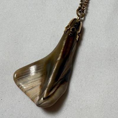 Landstrom’s Black Hills Gold Pin with Gold & Silver Chains & Pendants (K-HS)