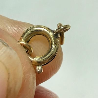 Landstrom’s Black Hills Gold Pin with Gold & Silver Chains & Pendants (K-HS)