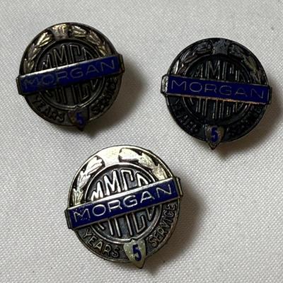 10K & Sterling Morgan Service Badges & Ethan Allen Pendants (K-HS)