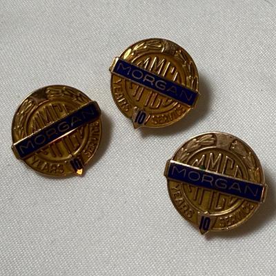 10K & Sterling Morgan Service Badges & Ethan Allen Pendants (K-HS)
