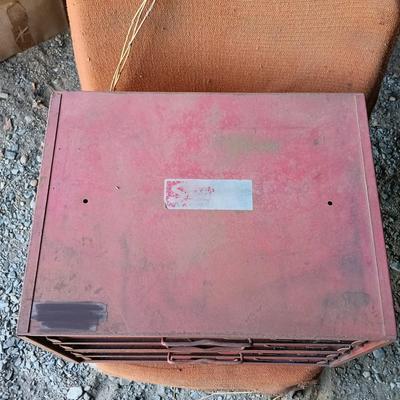 LOT 74: Bowman 4-Drawer Parts Organizer with Snap-On Metal Tool Case SM9642