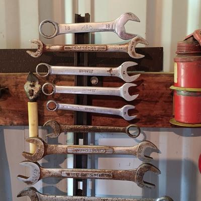 LOT 78: Wall of Vintage Tools - Snap-On, TrueCraft, Craftsman & More
