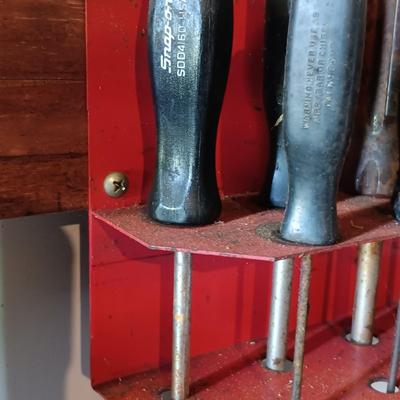 LOT 78: Wall of Vintage Tools - Snap-On, TrueCraft, Craftsman & More