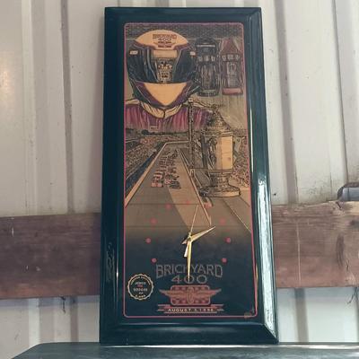 LOT 79: Vintage 1996 JEBCO Limited Edition Brickyard 400 Clock Numbered 446 of 5,000