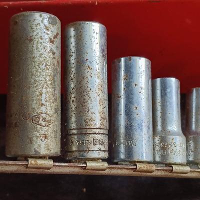 LOT 81: Snap-On STM Deep Socket Set, Snap-On FDH Sockets, S-K Tools Sockets & More