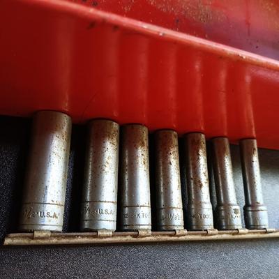 LOT 81: Snap-On STM Deep Socket Set, Snap-On FDH Sockets, S-K Tools Sockets & More