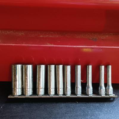LOT 81: Snap-On STM Deep Socket Set, Snap-On FDH Sockets, S-K Tools Sockets & More