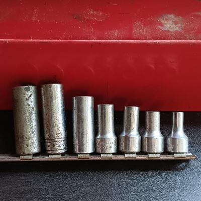 LOT 81: Snap-On STM Deep Socket Set, Snap-On FDH Sockets, S-K Tools Sockets & More