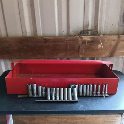 LOT 81: Snap-On STM Deep Socket Set, Snap-On FDH Sockets, S-K Tools Sockets & More