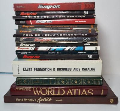 LOT 121: Collection of Vintage Snap-On Product Catalogs & Dealer Price Lists from 1980's & 1990's