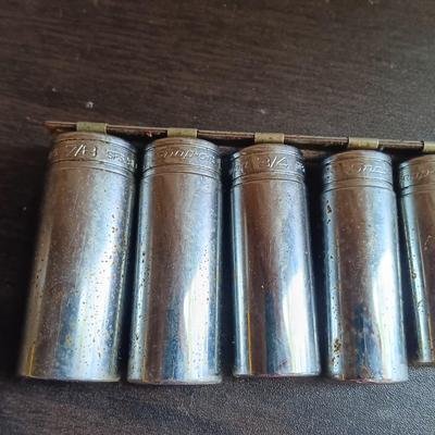 LOT 163: Snap-On SFS 11-Piece Deep Socket Set 1/4" to 7/16" with S9706 Plug Socket