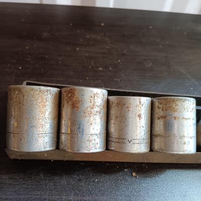 LOT 164: Snap-On 7-Piece IMF 3/8" Drive Impact Sockets with Craftsman V Series Sockets, New Britain Socket & More