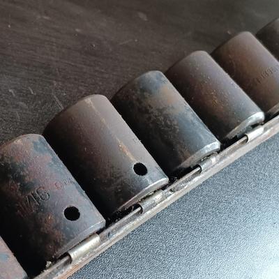 LOT 165: Snap-On SIMF 7-Piece Deep Impact Sockets with Craftsman Socket Set