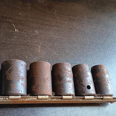 LOT 165: Snap-On SIMF 7-Piece Deep Impact Sockets with Craftsman Socket Set