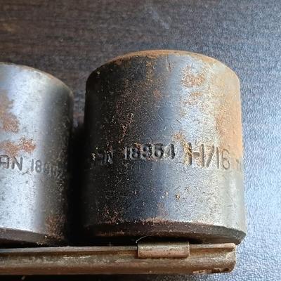 LOT 165: Snap-On SIMF 7-Piece Deep Impact Sockets with Craftsman Socket Set