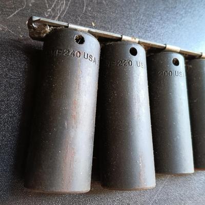 LOT 165: Snap-On SIMF 7-Piece Deep Impact Sockets with Craftsman Socket Set