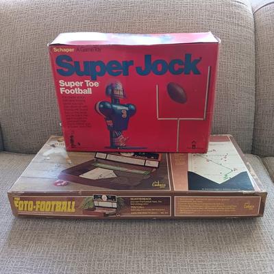 LOT 169: Schaper Super Jock Super Toe Football Game & Cadaco Pro Foto-Football Game