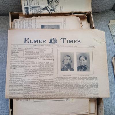 LOT 170: Large Collection of Vintage and Antique Newspapers