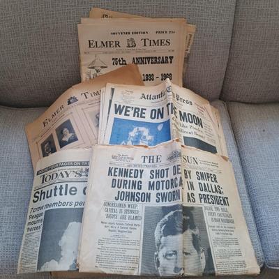 LOT 170: Large Collection of Vintage and Antique Newspapers
