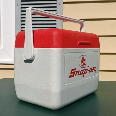 LOT 175: Snap-On Cooler, Snap-On Racing Jacket Size 2XL & Snap-On Racing 1993 Promotional Poster