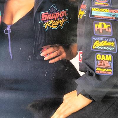 LOT 176: Snap-On Cooler, Snap-On Racing Promotional Poster, Snap-On Cap & Bag