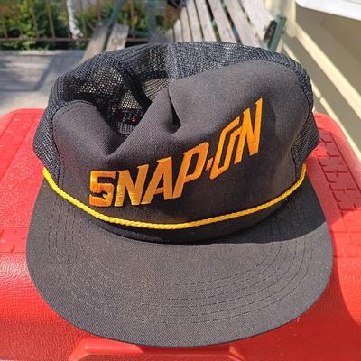 LOT 176: Snap-On Cooler, Snap-On Racing Promotional Poster, Snap-On Cap & Bag