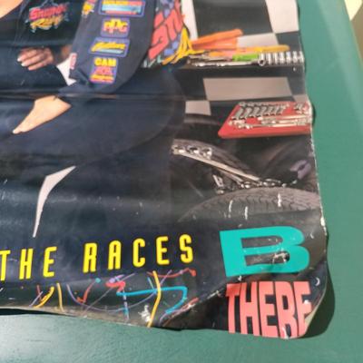 LOT 176: Snap-On Cooler, Snap-On Racing Promotional Poster, Snap-On Cap & Bag