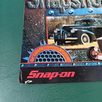 LOT 178: Snap-On License Plate Covers, Stickers, Plastic Bags, Cap & 1997 Snapshots Calendars