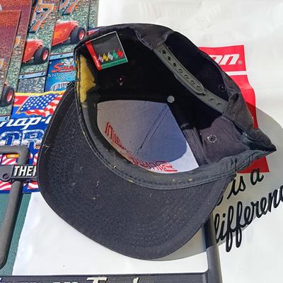 LOT 178: Snap-On License Plate Covers, Stickers, Plastic Bags, Cap & 1997 Snapshots Calendars