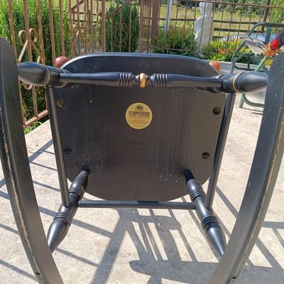 LOT 179: Snap-On Racing Throw Blanket with Standard Chair of Gardner Rocking Chair