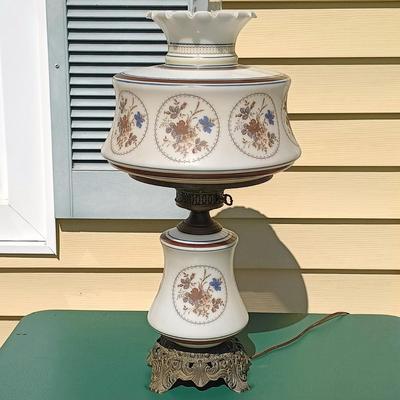 LOT 180: Quoizel Abigail Adams Hurricane Lamp