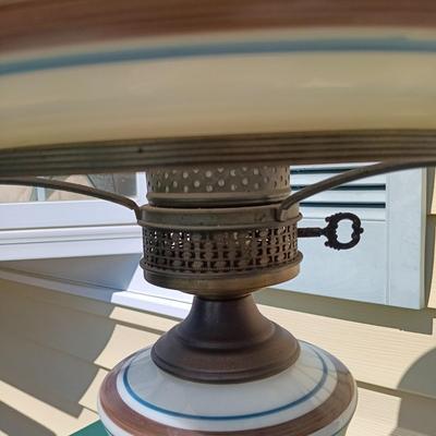LOT 180: Quoizel Abigail Adams Hurricane Lamp