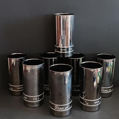 LOT 189: Snap-On Libbey Chrome Socket Drinking Glasses