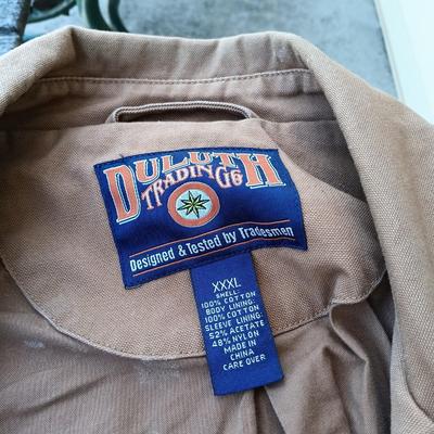 LOT 277: Duluth Trading Co. Canvas Jacket Size XXXL