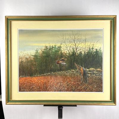 Sale Photo Thumbnail #770: Framed and matted
30" high x 37.5" wide
signed lower left corner
