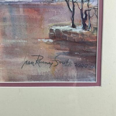Sale Photo Thumbnail #786: Framed gold and matted