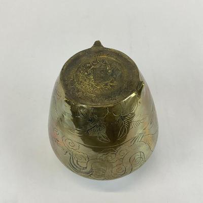 Sale Photo Thumbnail #810: Hand-etched
Underneath makers stamp
Very intricate
6.25" high x 6" body diameter