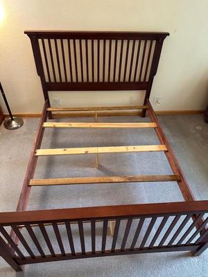 MISSION STYLE QUEEN SIZE BED FRAME