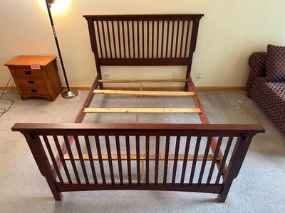 MISSION STYLE QUEEN SIZE BED FRAME