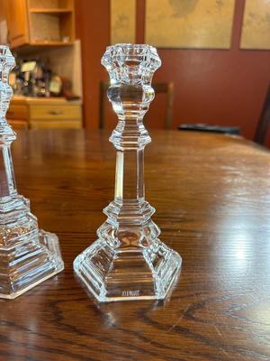 TIFFANY & CO CRYSTAL CANDLESTICKS