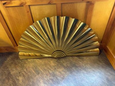 LARGE BRASS FAN