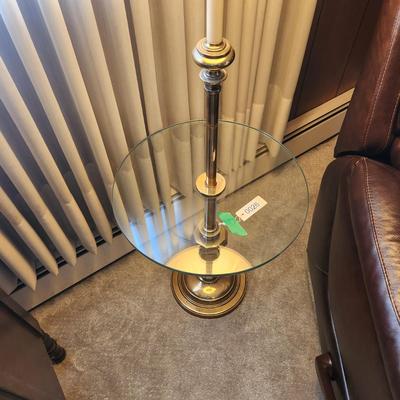 Floor Lamp 17" Diameter Glass table