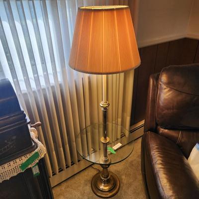 Floor Lamp 17" Diameter Glass table