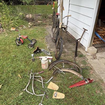 Two Vintage Bicycles (incl. Western Flyer) and More (Y-BM)